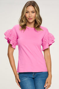 Laced Short Sleeve top