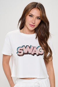 Swag Oversized Crop Tee