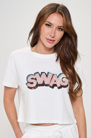 Swag Oversized Crop Tee