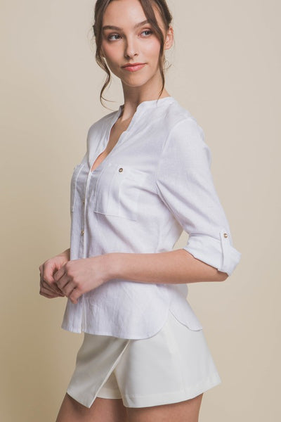 Linen Button-Down Shirt