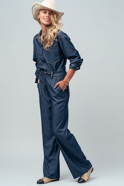 Super Soft Denim Drawstring Pants