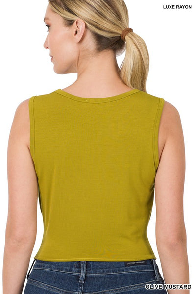 Luxe Front Twist Sleeveless Top