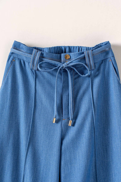 Super Soft Denim Drawstring Pants