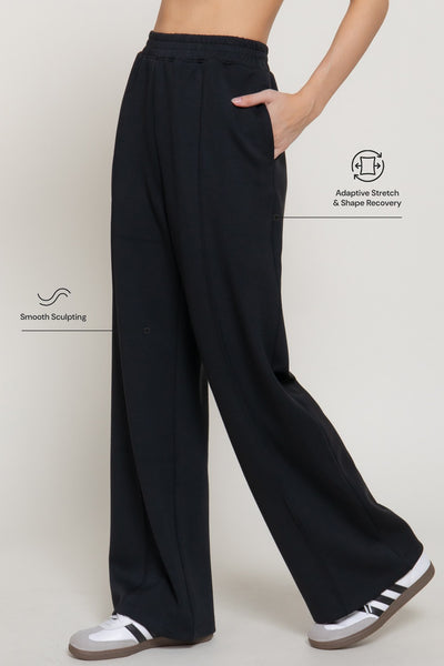 Soft Scuba Wideleg Pants
