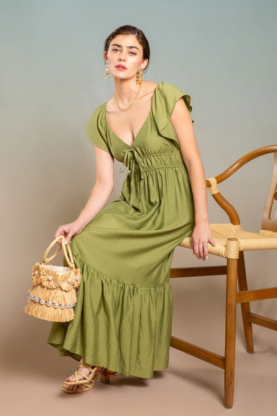 Sweetheart Neck Midi Summer Dress