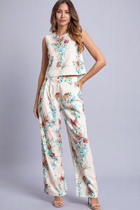 Floral Lightweight Woven Pants