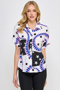 Stars Lightweight Buttow Down Shirt