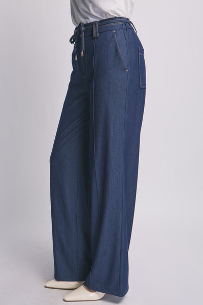Super Soft Denim Drawstring Pants
