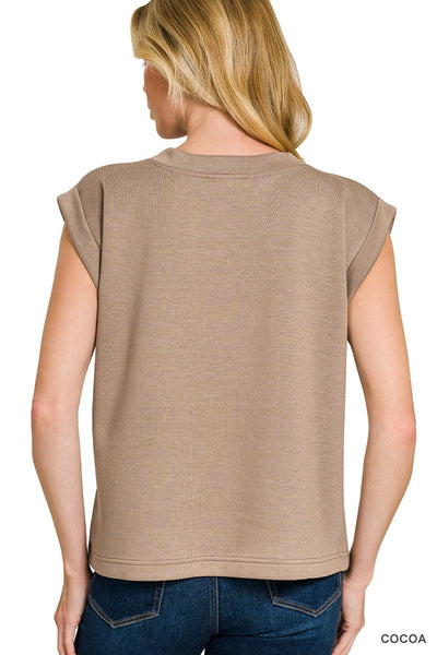 Super Soft Scuba Sleeveless Top