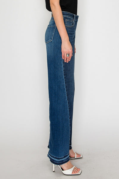 Stretch Mid Rise Flare Jeans