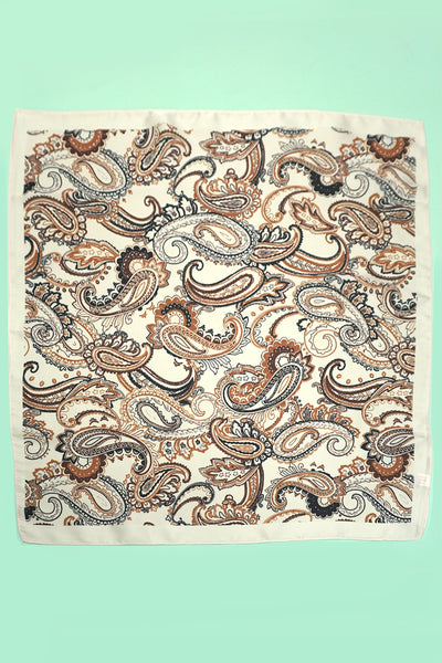 Paisley Pink Silky Feel Bandana Scarf