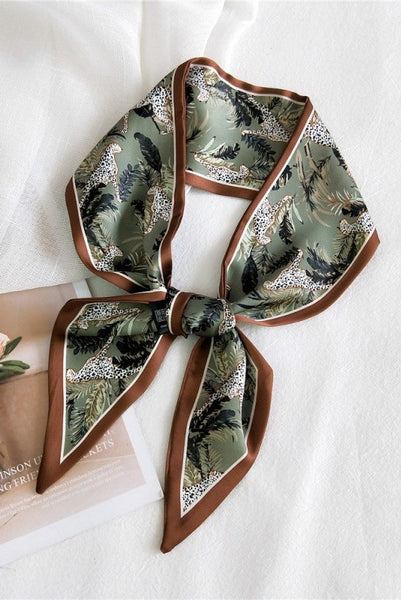Soft Silky Skinny Twilly Scarf Necklace Wrap