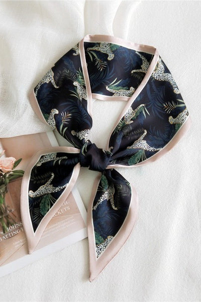 Soft Silky Skinny Twilly Scarf Necklace Wrap