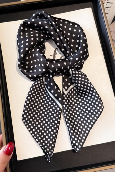 Large Polka Dot Print Bandana Scarf