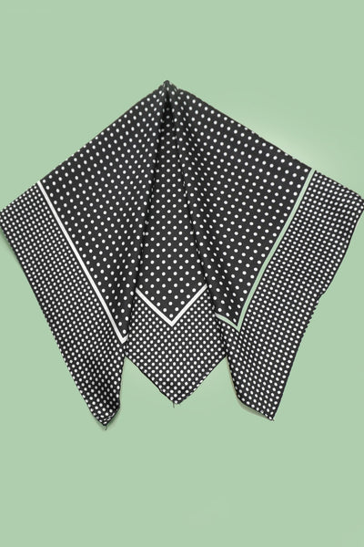 Large Polka Dot Print Bandana Scarf