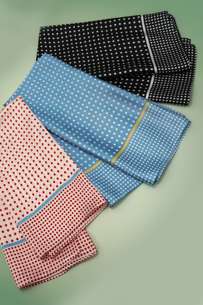 Large Polka Dot Print Bandana Scarf
