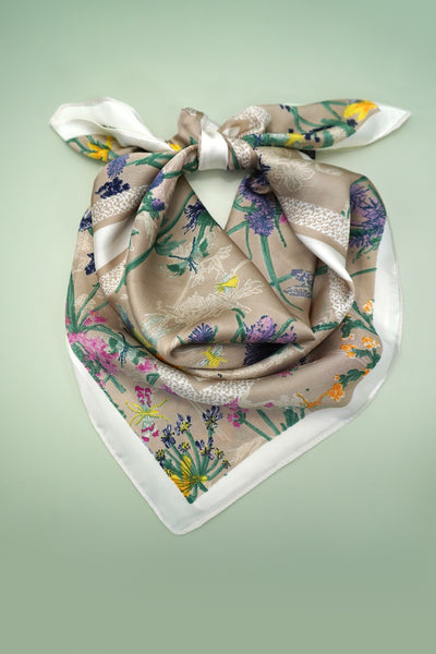 Large Print Silky Feel Bandana Scarf
