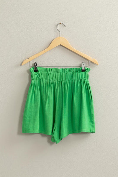 Linen Paperbag Shorts