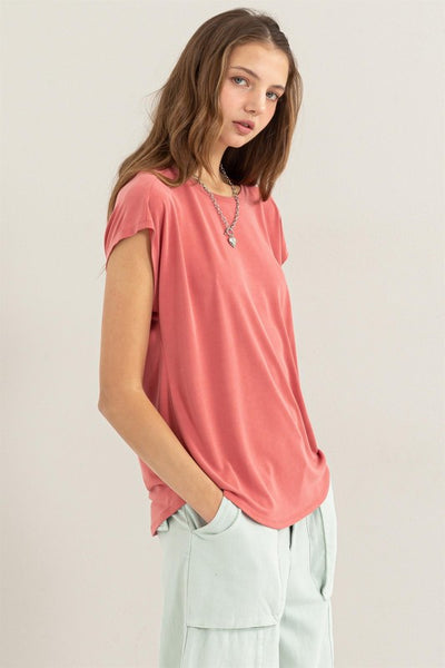 Modal Dolman Short Sleeve Top