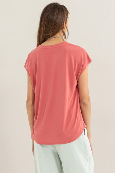 Modal Dolman Short Sleeve Top