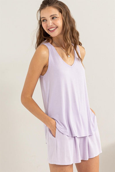 Super Soft V Neck Tank Top