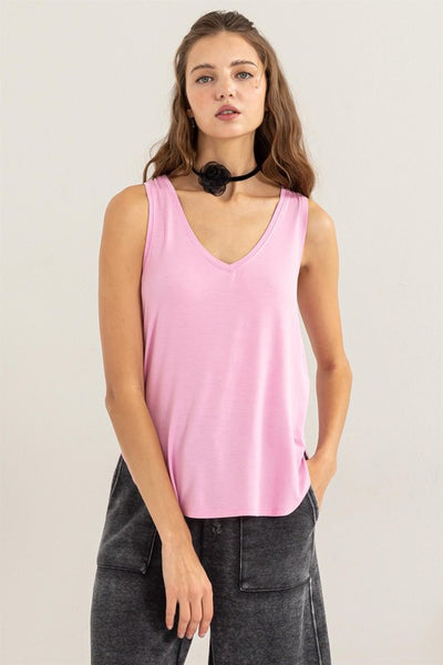 Super Soft V Neck Tank Top