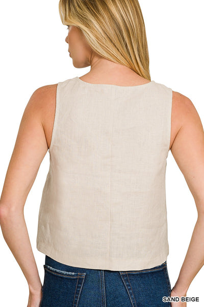 100% Linen Tank Top