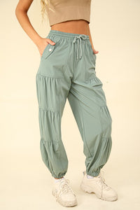 Shirring Active Jogger Pants