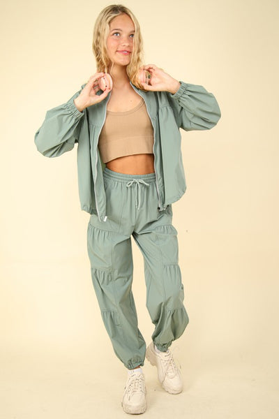 Shirring Active Jogger Pants