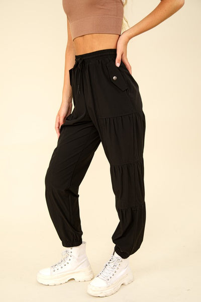 Shirring Active Jogger Pants