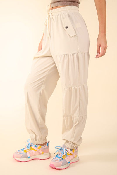 Shirring Active Jogger Pants