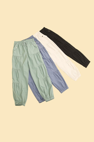 Shirring Active Jogger Pants