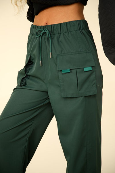 Mesh Pocket Casual Cargo Pants