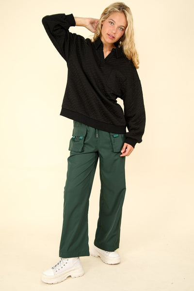 Mesh Pocket Casual Cargo Pants
