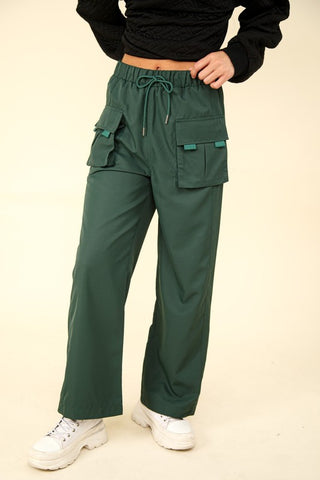 Mesh Pocket Casual Cargo Pants