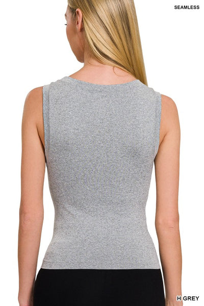 Super Soft Seamless Round Neck Tank Top