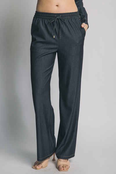Super Soft Denim Wide Leg Pants