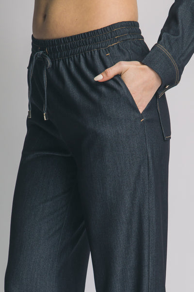Super Soft Denim Wide Leg Pants