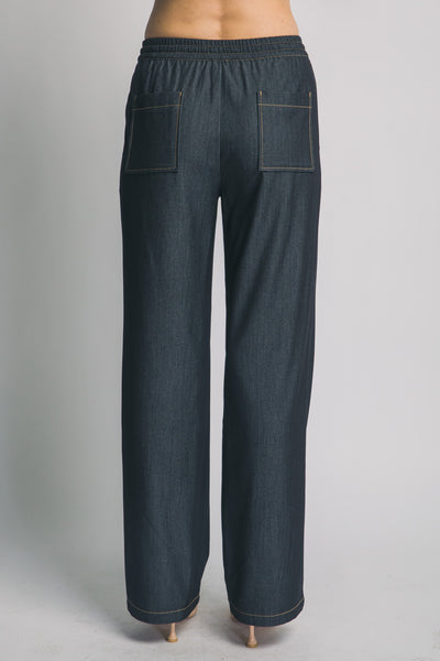 Super Soft Denim Wide Leg Pants