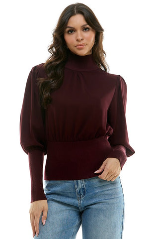 Fine Knit Long Sleeve Sweater