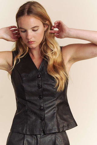 Pu Leather Vest