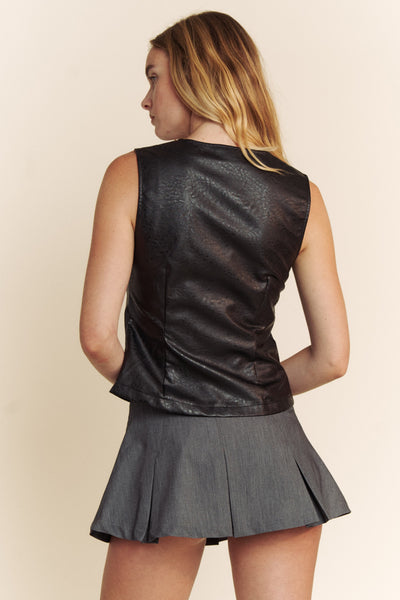 Pu Leather Vest