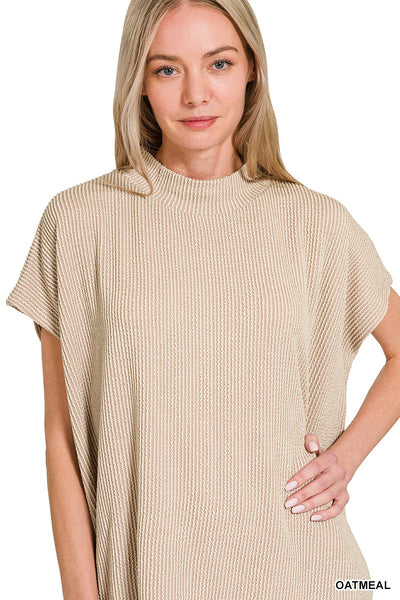 Ribbed Short Sleeve Tee & Pants Set