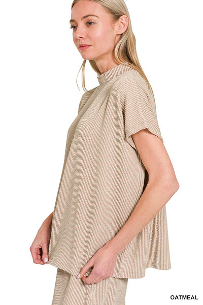 Ribbed Short Sleeve Tee & Pants Set