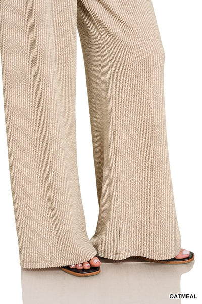 Ribbed Short Sleeve Tee & Pants Set