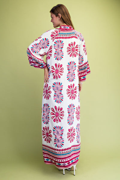 Floral Loose Fit Lounge Maxi Dress