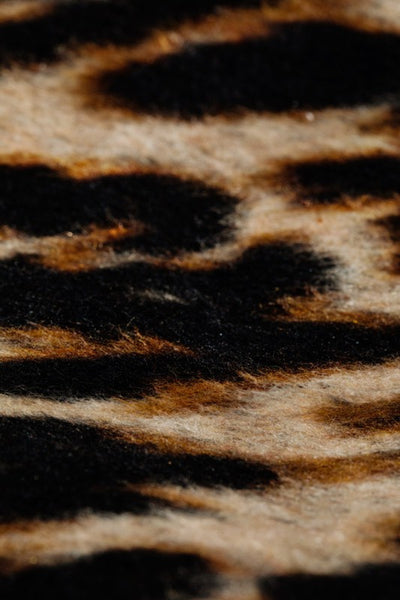 Faux Fur Leopard Crossbody Bag