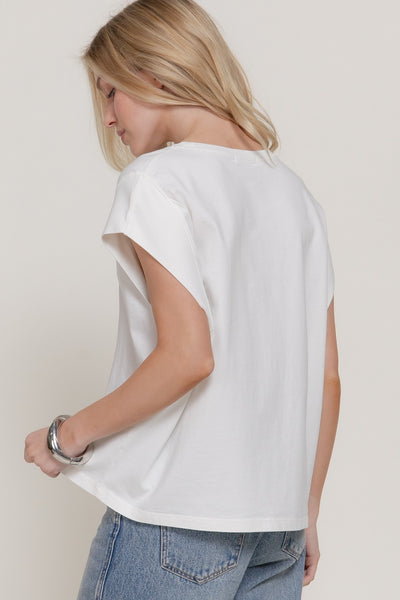 100% Cotton Sleeveless BOXY T-shirt
