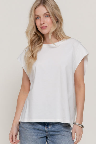 100% Cotton Sleeveless BOXY T-shirt