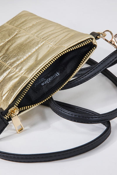 Puff Insulated Metallic Bubble Cross Body Bag